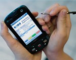 PDA loaded with field inspection software